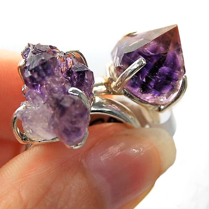 Best Crystals for Protection - Amethyst Rings