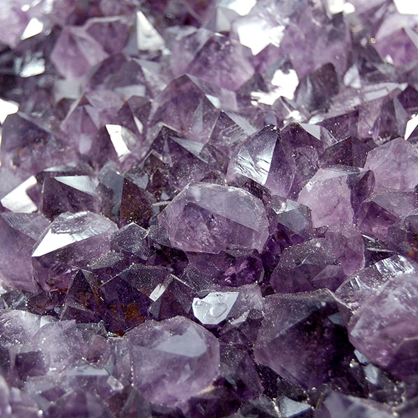 Clear Quartz Crystals - Amethyst Druze Specimens