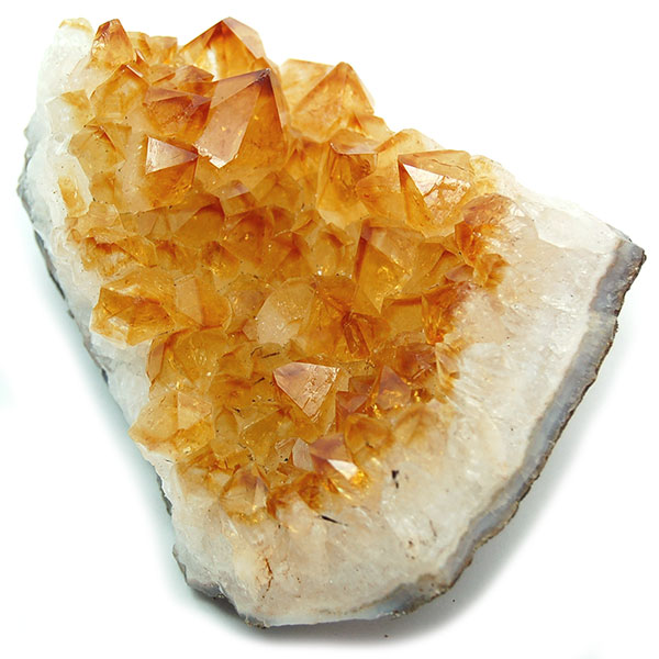 Natural Crystals - Heat-treated Citrine Druze from Healing Crystals