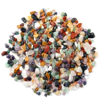 Assorted Tumbled Mini Chips - 12 Different Stones (India)