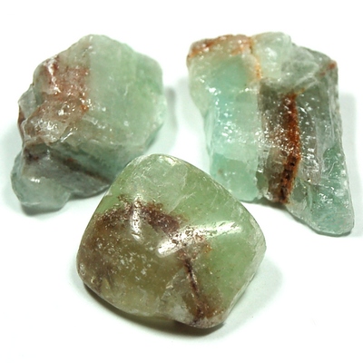 Natural Green Calcite Chips and Chunks