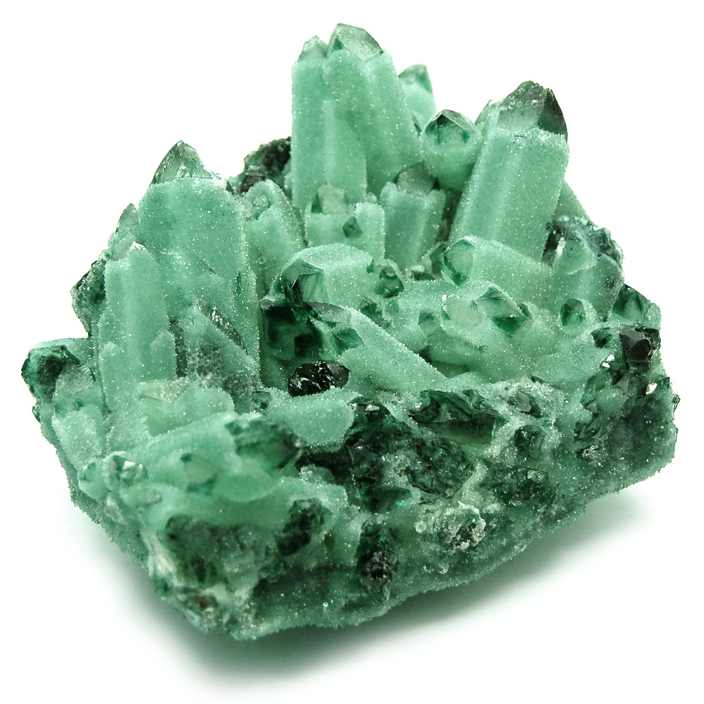 Green Chromium Quartz Clusters (China)