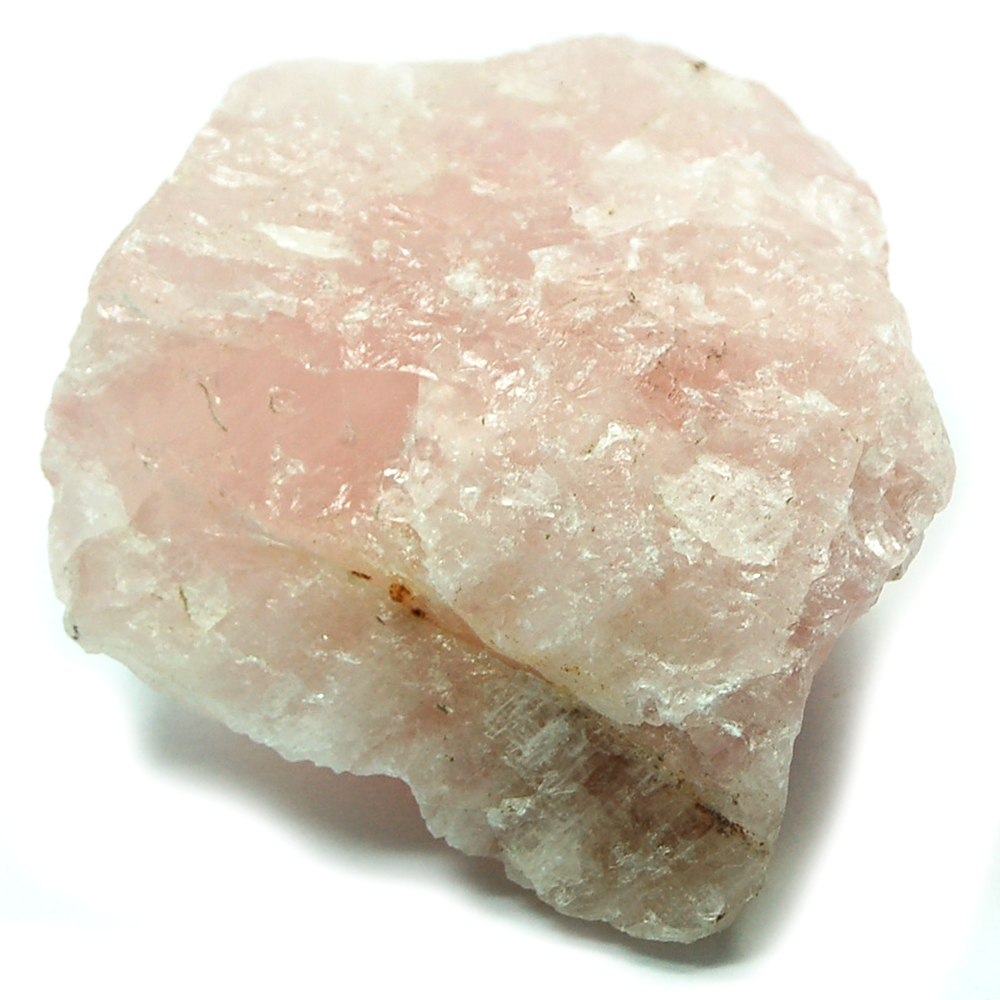semi raw rose quartz chunk