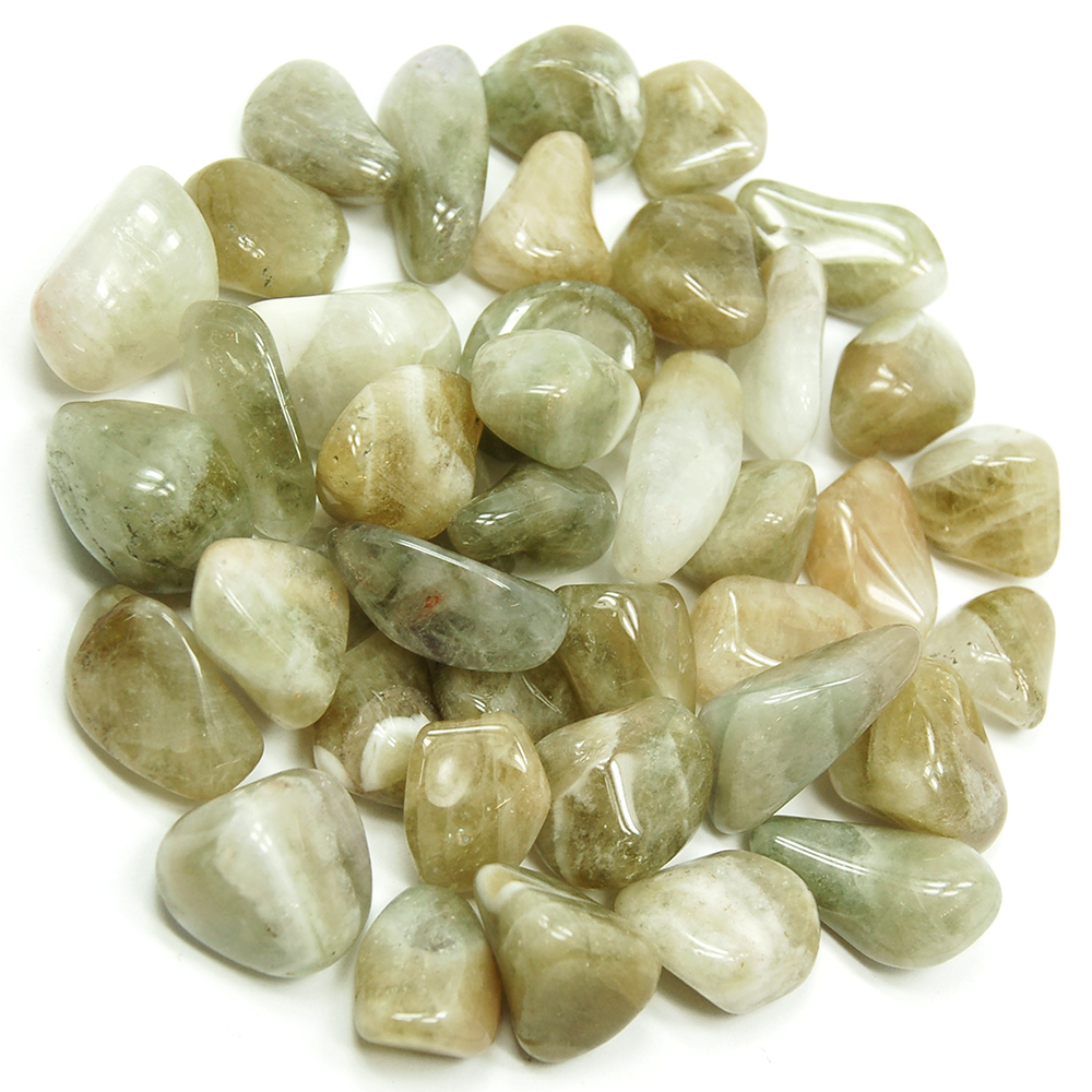 Tumbled Banded Prasiolite (Brazil) - Tumbled Stones