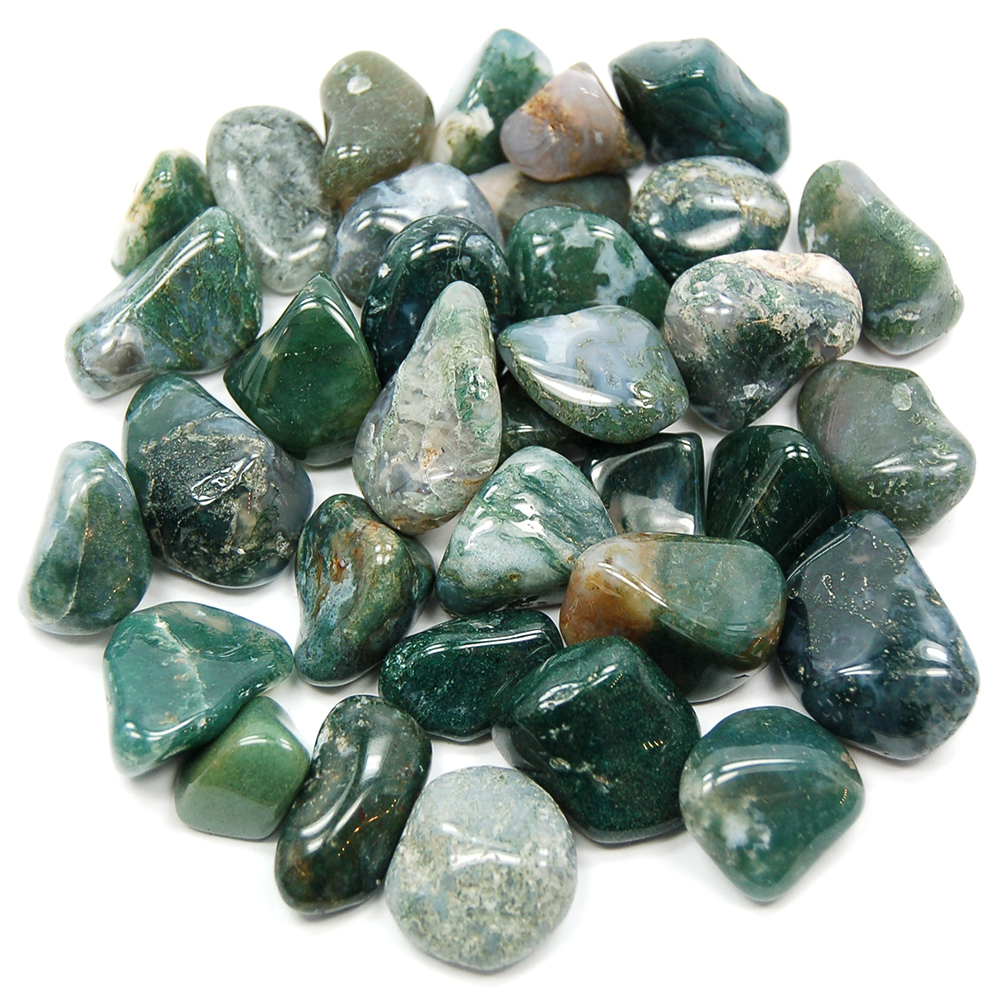 Moss Agate (Morocco) - Tumbled Stones 