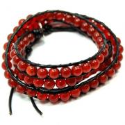 DISCONTINUE - Red Carnelian "Chan Luu" Style Bracelet