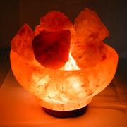 Rock Salt Fire Bowl Lamp (Pakistan)